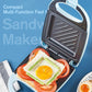 Kompakt multifunksjonell sandwichmaker med rask oppvarming