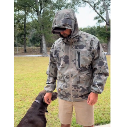 🦅 Herre Camouflage Jakke: Hette, Flere Lommer & Værbestandig – Perfekt For Utendørs & Byen!