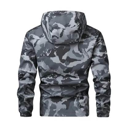 🦅 Herre Camouflage Jakke: Hette, Flere Lommer & Værbestandig – Perfekt For Utendørs & Byen!