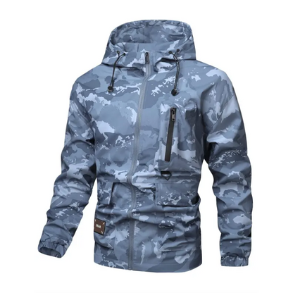 🦅 Herre Camouflage Jakke: Hette, Flere Lommer & Værbestandig – Perfekt For Utendørs & Byen!