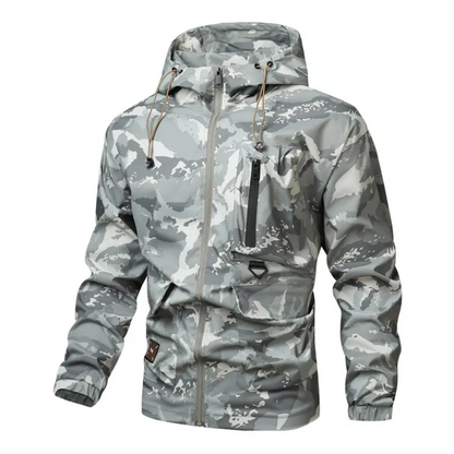 🦅 Herre Camouflage Jakke: Hette, Flere Lommer & Værbestandig – Perfekt For Utendørs & Byen!