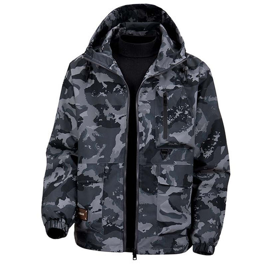🦅 Herre Camouflage Jakke: Hette, Flere Lommer & Værbestandig – Perfekt For Utendørs & Byen!