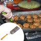 Kompakt, non-stick trippel hamburger spatel