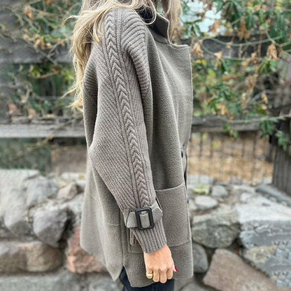 ❄️🍂Kort damekåpe med doble knapper og revers -❤️‍🔥Hold deg varm denne vinteren!