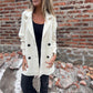 ❄️🍂Kort damekåpe med doble knapper og revers -❤️‍🔥Hold deg varm denne vinteren!
