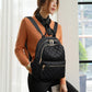 Quiltet mini-ryggsekk for damer