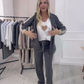 Mote Side Striped Blazer & Pants 2-delers sett
