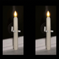 LED-stearinlys med sensor og sugekopp