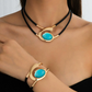 Vintage Boho Halskjede og Armbånd Sett