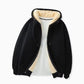 Men’s Thickened Faux Cashmere Hoodie Cardigan