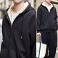 Men’s Thickened Faux Cashmere Hoodie Cardigan