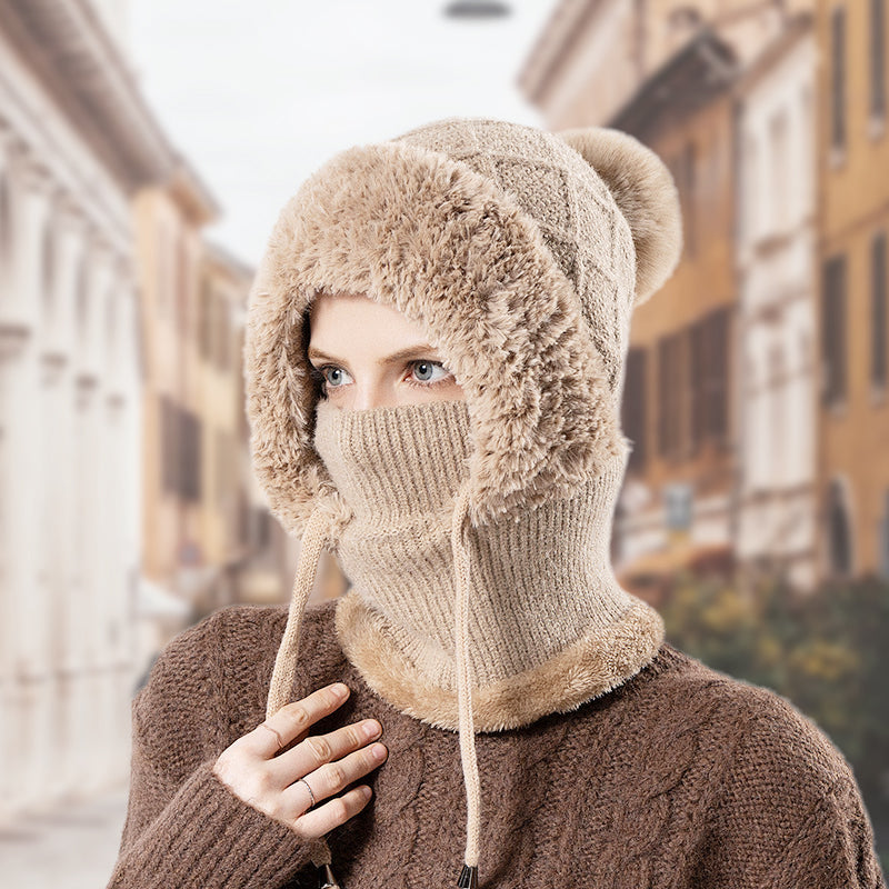 ❄️SISTE DAGS KAMPANJE - 50 % RABATT 💖 3-i-1 vinterbalaklava for kvinner
