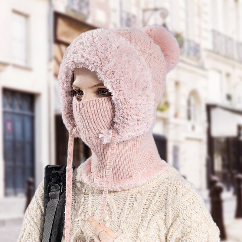 ❄️SISTE DAGS KAMPANJE - 50 % RABATT 💖 3-i-1 vinterbalaklava for kvinner