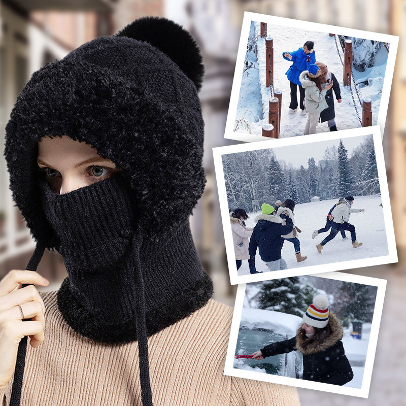 ❄️SISTE DAGS KAMPANJE - 50 % RABATT 💖 3-i-1 vinterbalaklava for kvinner
