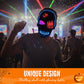 Halloween LED Hodeskallemaske