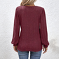 Women’s Square Neck Puff Sleeves Sweatshirt