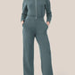 🔥AirEase Sleeve Wide-Leg Jumpsuit –👏4-veis stretch, glidelås foran og praktiske lommer!