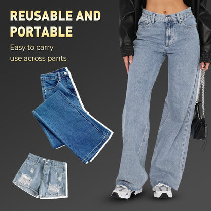 Fjærbelastet metallknapp for midjeforlengelse til jeans💗 Kjøp 1 få 1 gratis