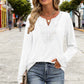 Nytt!🌟Elegant V-hals langermet topp for kvinner