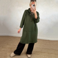 Oversized lang hettegenser med lommer for kvinner