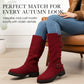 🔥Siste dag: 50% rabatt!⏰👢Damer Slouchy Boots til midt på leggen🎁