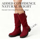 🔥Siste dag: 50% rabatt!⏰👢Damer Slouchy Boots til midt på leggen🎁