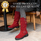 🔥Siste dag: 50% rabatt!⏰👢Damer Slouchy Boots til midt på leggen🎁