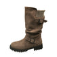 🔥Siste dag: 50% rabatt!⏰👢Damer Slouchy Boots til midt på leggen🎁