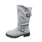 🔥Siste dag: 50% rabatt!⏰👢Damer Slouchy Boots til midt på leggen🎁