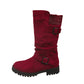 🔥Siste dag: 50% rabatt!⏰👢Damer Slouchy Boots til midt på leggen🎁
