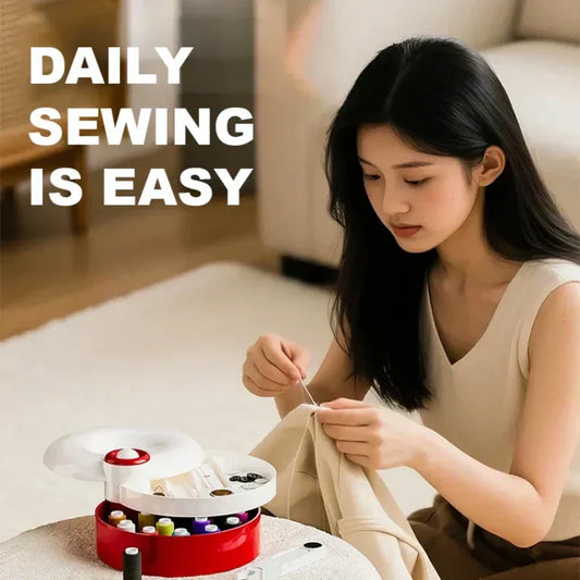 ✨50 % RABATT🧵128-delers magnetisk sysett: roterende plattform, ultraorganiserte og perfekt for reiser!🎁