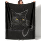 🐱 Svart katt helårs koselig teppe – ultramyk og varm, perfekt for sofaen og sengen ✨