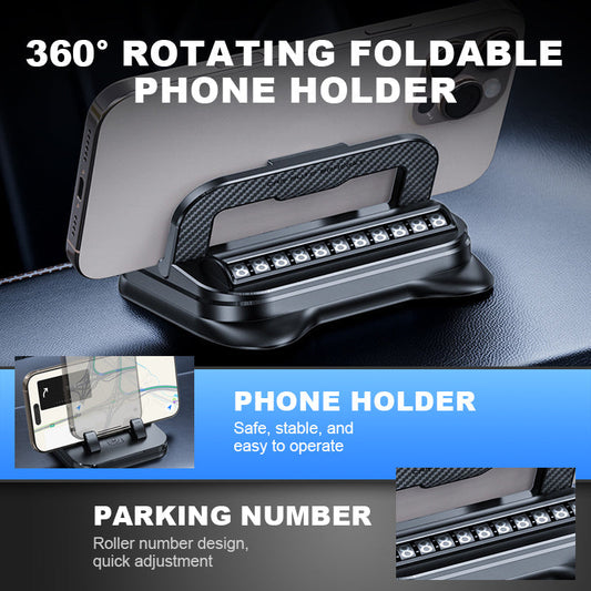 📱 49 % RABATT! ✨ 360° roterende sammenleggbar telefonholder – universell kompatibilitet med sklisikker base for skrivebord, bil og reisebruk 🚗💻