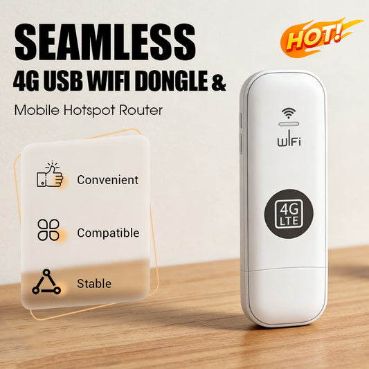🔥Hot Sale Deals-Bærbar 4G USB WiFi-dongle og mobil hotspot-ruter