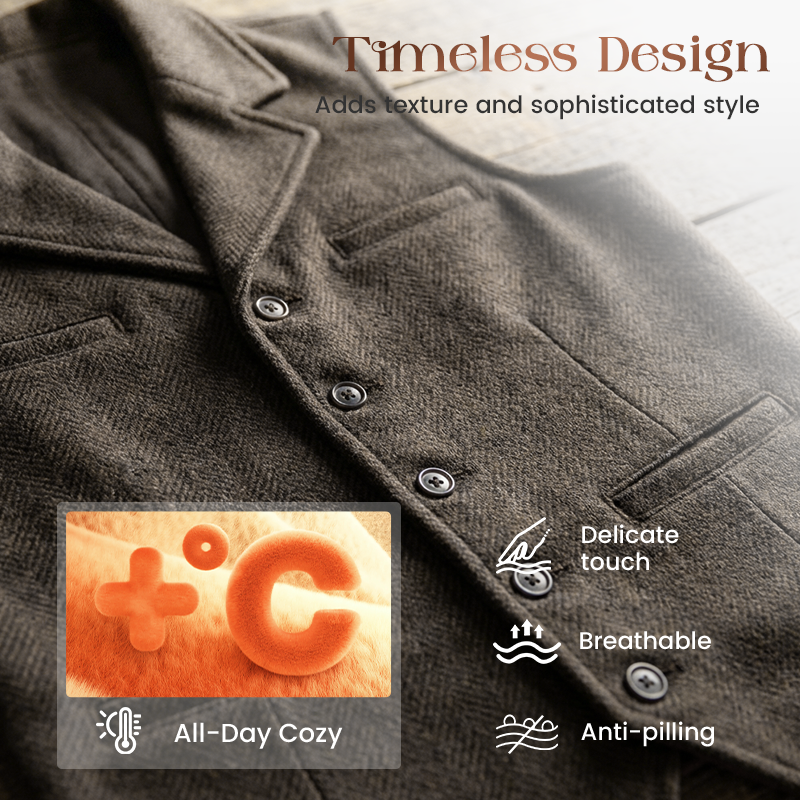 Slim Fit casual businessvest for menn
