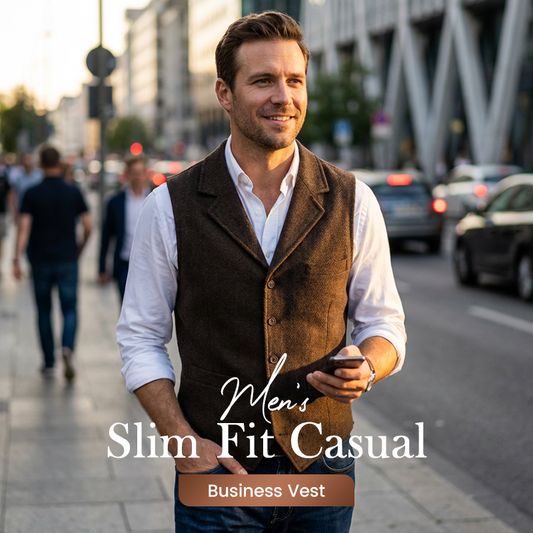 Slim Fit casual businessvest for menn