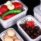 🥳2026 HOT SALG🥳💞50 000+ SOLGT!🧊🧺 50% RABATT! 3-DELERS fruktbeholdersett – Stopp soggy frukt! Avtakbart dørslag holder produktene sprø og friske i flere dager. Kjøleskapets beste venn. 🍓✨