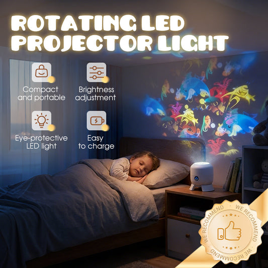 🥳 HELT SALG 2026🥳💞Over 50 000 solgt! Roterende LED-projektor med dynamisk lyseffekt