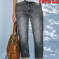 Retro ankellange damejeans med rette ben