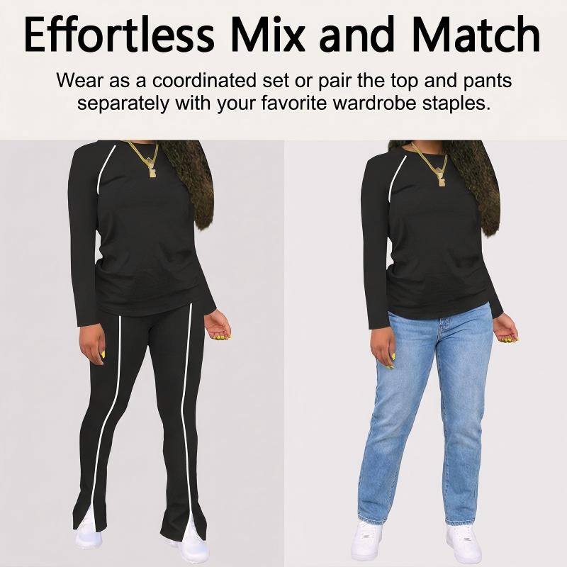 💥✨Begrenset tid 50 % rabatt✨Casual 2-delers joggedress for kvinner