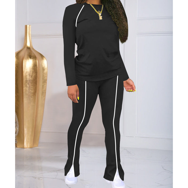 💥✨Begrenset tid 50 % rabatt✨Casual 2-delers joggedress for kvinner