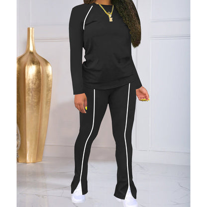 💥✨Begrenset tid 50 % rabatt✨Casual 2-delers joggedress for kvinner