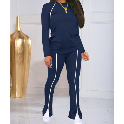 💥✨Begrenset tid 50 % rabatt✨Casual 2-delers joggedress for kvinner
