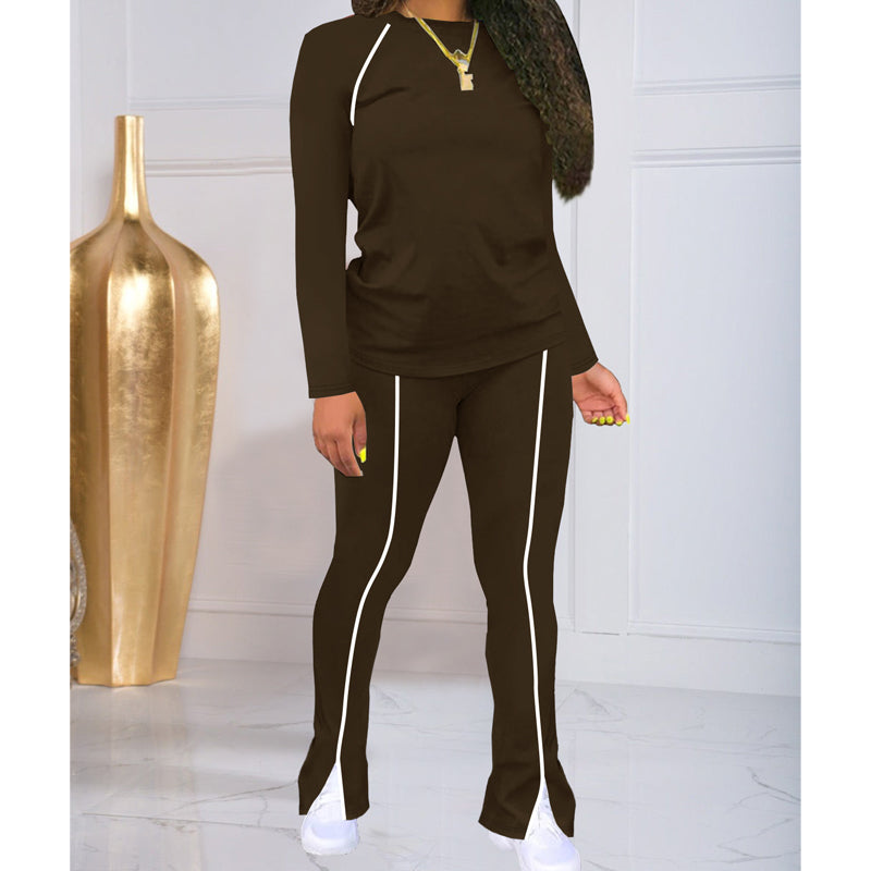 💥✨Begrenset tid 50 % rabatt✨Casual 2-delers joggedress for kvinner