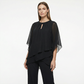 🔥Elegant todelt sett: bluse med asymmetrisk kant og vide bukser
