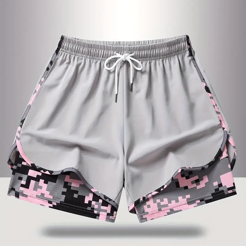 Dame casual treningsshorts med innebygd liner