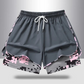 Dame casual treningsshorts med innebygd liner