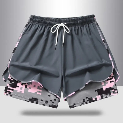 Dame casual treningsshorts med innebygd liner