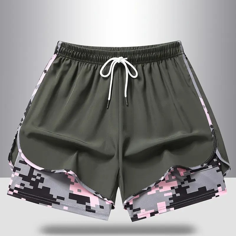 Dame casual treningsshorts med innebygd liner