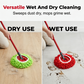 Erstatningshode til Chenille Spin-mopp – unike designhoder som forvandler moppen til en støvklut med langt skaft, en tørrrensebeholder og et håndtak
